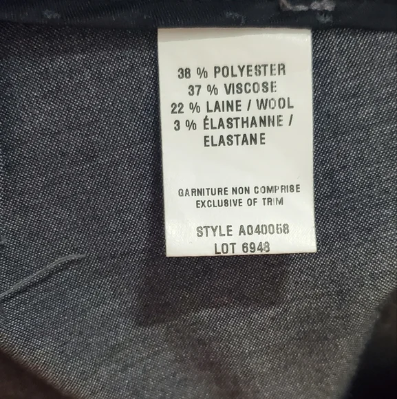 Jacob Fitted Size 8 Gray Bootcut Dress Pants - Picture 3 of 5